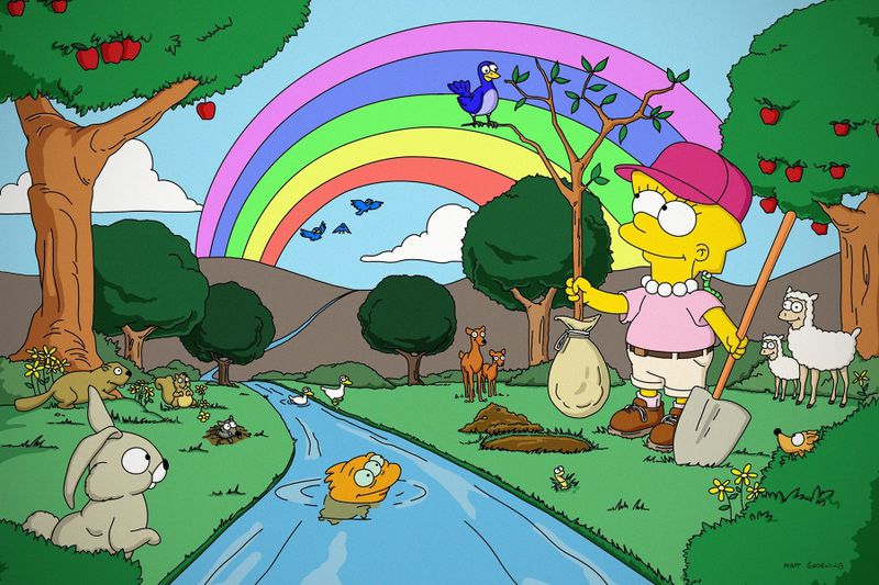 Lisa Simpson en el medioambiente